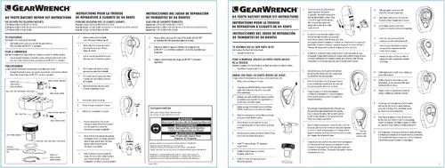 Vista 2 de GEARWRENCH 81227F - Kit de reparación sin trinquete 84T de 3/8 pulgadas