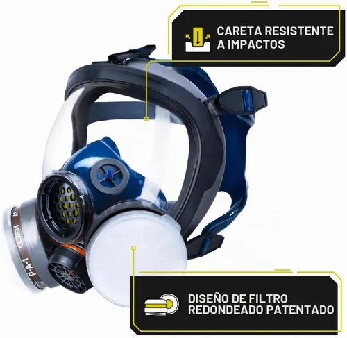 Vista 7 de Parcil Distribution Full Face Respirator with Filter