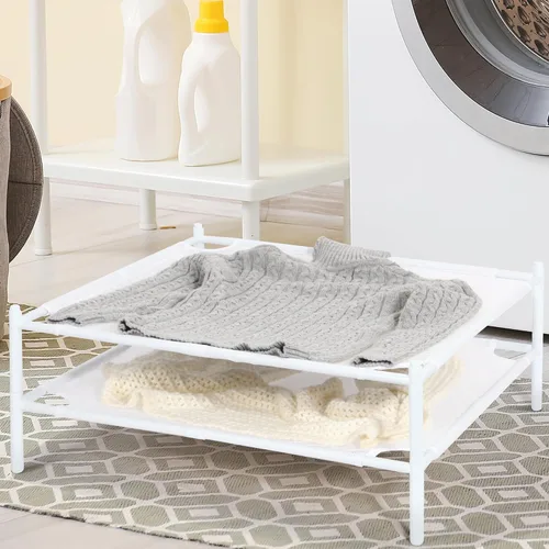 Vista 28 de STORAGE MANIAC Estante para Secar Suéteres, Estante de Secar Ropa de Malla, Estante de Secar Ropa de lavandería Apilable, Secador Plano