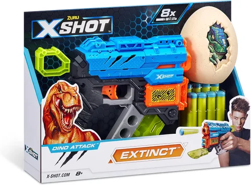 Vista 5 de X-Shot Dino Attack Extinct (1 huevo mediano, 8 dardos)