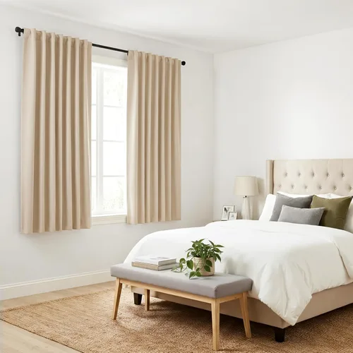 Vista 8 de PONY DANCE Cortinas cortas con aislamiento térmico para ventana pequeña, para guardería, baño, cocina, lavandería, caravana, sótano, 29 pulgadas