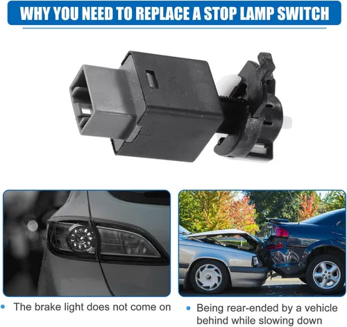 Vista 5 de Interruptor de luz de freno SDYYDS 93810-3S700 para Hyundai Elantra (19-13), Elantra GT (20-13), Sonata (17-13), Santa FE (18-13) / KIA Rio (17-15)