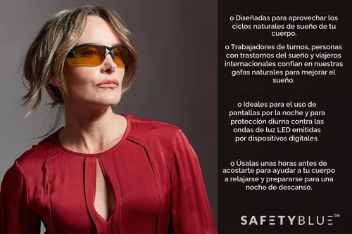 Vista 3 de Sleep Savior ® Sport II - Gafas de relajación con bloqueo de luz azul y verde
