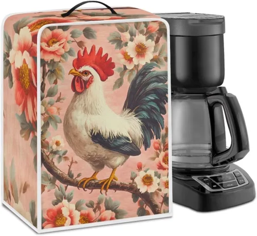 Vista 28 de Mumeson Funda para cafetera de girasol, extra grande, ligera, con asa, cubierta para máquina de café, tostadora, cubierta a prueba de polvo