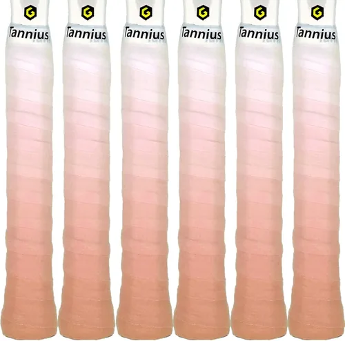 Vista 11 de Tacky - Cinta de agarre para raqueta de tenis, paquete de 6 agarres de tenis, cinta absorbente y mejorada para raqueta de tenis (color degradado)