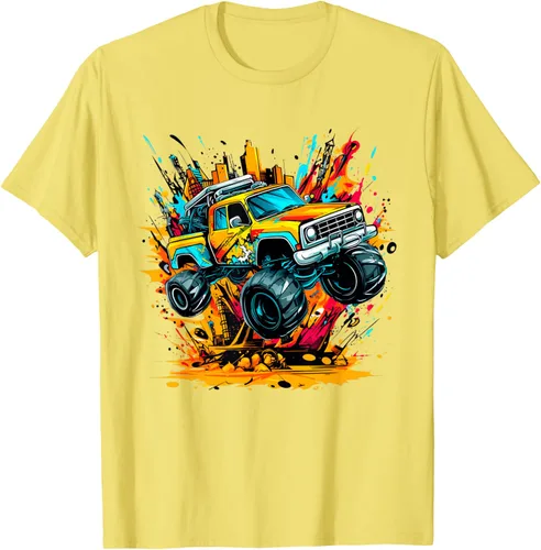 Vista 44 de Monster Trucks Are My Jam - Camiseta Monster Truck, Negro
