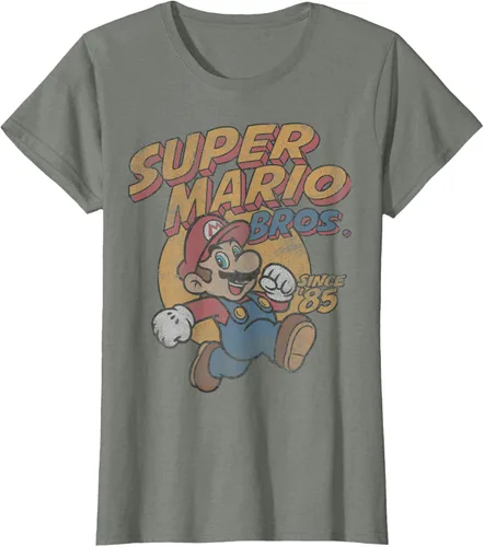 Vista 10 de Super Mario Bros. Desde '85 Camiseta Vintage con Póster' Negro