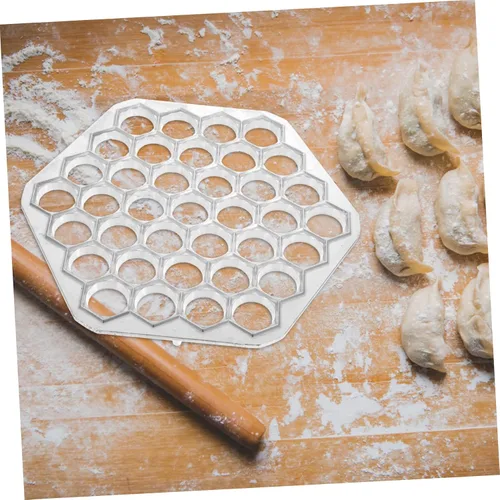 Vista 5 de Juego de moldes para bolas de masa hervida de aleación de aluminio, accesorio de cocina para albóndigas rusas y ravioles reutilizable multifunción
