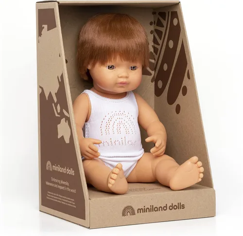 Vista 10 de Miniland Muñeca Niño Asiático 15'' (Caja) - Hecho en España, Anatómicamente Correcto, Calidad