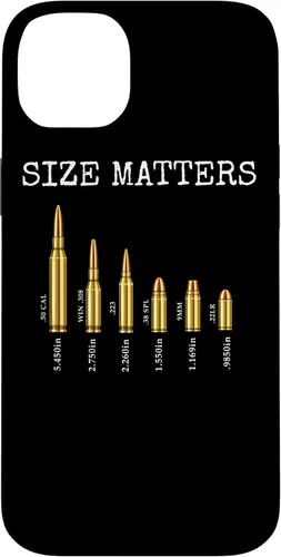 Vista 15 de Ammo & Gun Lover Shirt, Size Matters, Bullets & Caliber Case for iPhone 17