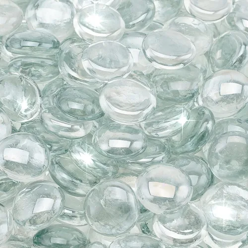 Vista 9 de Stanbroil Cuentas de vidrio de fuego de 10 libras, gotas de vidrio de fuego de 1/2 pulgada para chimenea Juegos de troncos de gas Paisajismo