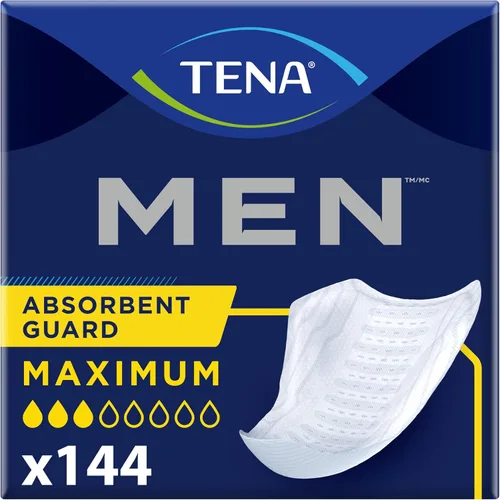 Vista 10 de Tena Protectores de incontinencia para hombres, absorción moderada, 48 unidades Engineered to fit the male anatomy, these discreet, cup-shaped
