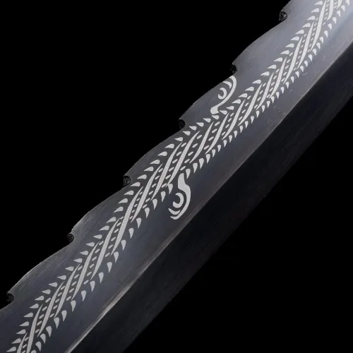 Vista 6 de BJDJ Katana Sword Samurai - Katanas de metal real Quantang Samurai pulido a mano, mango de cabeza de tigre afilado y dominante que puede cortar