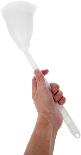 Vista 8 de KALLORY Juego de 4 cepillos de baño de 15.35 pulgadas con mango ergonómico, cuenco para manchas rebeldes para bañera y baño, herramienta de limpieza