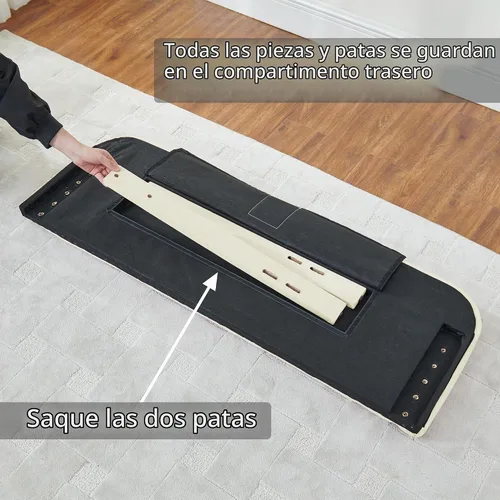Vista 5 de Cabecero capitonado tapizado de tamaño completo solamente - Cabeceros de madera maciza con botones con altura ajustable - Cabeceros de cama modernos