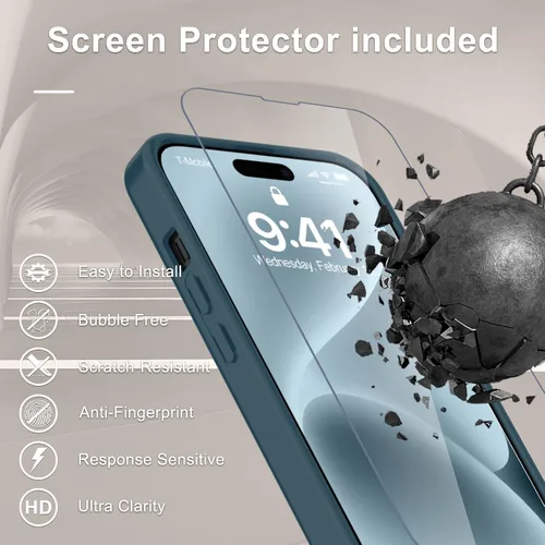 Vista 436 de Funda para Google Pixel 10 Pro XL, cubierta magnética mate, color negro Fit for MagSafe, Screen Protector included, Shockproof Military Grade
