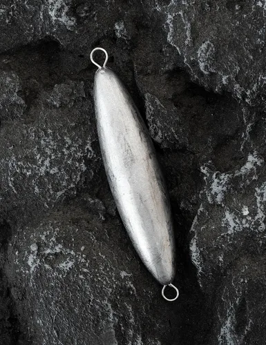 Vista 6 de BLUEWING Torpedo Plomada de Alambre Peso de Pesca para Agua Salada Plomo Bala Anillo Doble 2oz-48oz