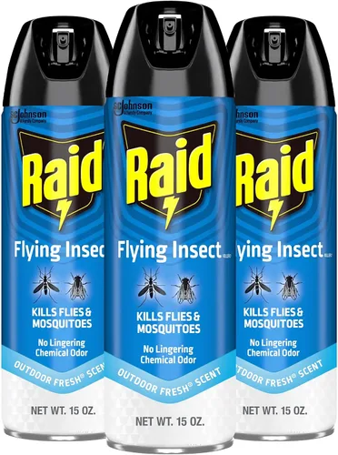 Vista 13 de Raid Flying Insect Killer - Control de mosquitos y moscas sin olor químico persistente para exteriores, aroma fresco, 15 onzas (paquete de 8)