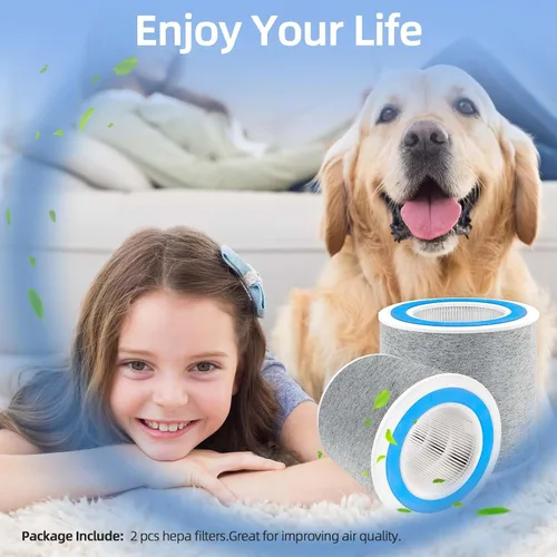 Vista 7 de Filtro de repuesto HP102 compatible con purificador de aire Shark HP100 HP102 HP102PET HP132 HC450 HC451 HC452 HC455 Paquete de 2 filtros