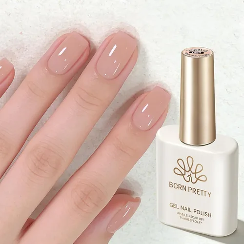Vista 20 de Born Pretty - Esmalte de gel blanco lechoso, color blanco gelatina