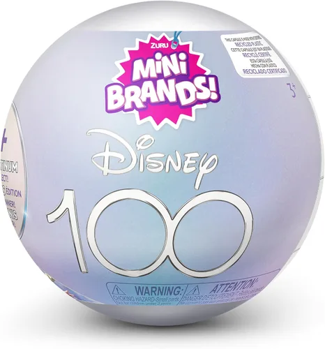 Vista 2 de Mini Brands Disney 100 Cápsula de Platino de Edición Limitada de ZURU con Miniaturas de Platino, Celebra Disney 100