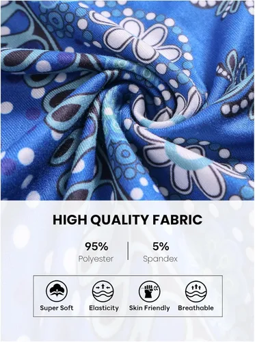 Vista 4 de QIANXIZHAN - Pantalones harén para mujer, pantalones bohemios de yoga con cintura alta y bolsillos