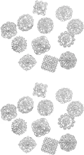 Vista 8 de EXCEART 120 broches de diamantes de imitación broches de boda vintage para banquete boda solapa fiesta broches de novia con diamantes de imitación