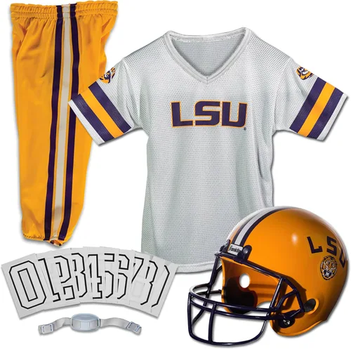 Vista 31 de Franklin Sports NCAA - Conjunto de uniforme de fútbol americano para niños, camiseta de fútbol universitario, casco + pantalones para niños y niñas