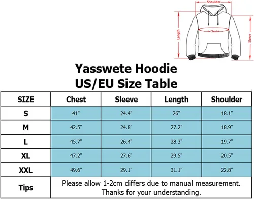 Vista 6 de Yasswete - Sudadera con capucha, unisex, estampado en 3D y bolsillos grandes