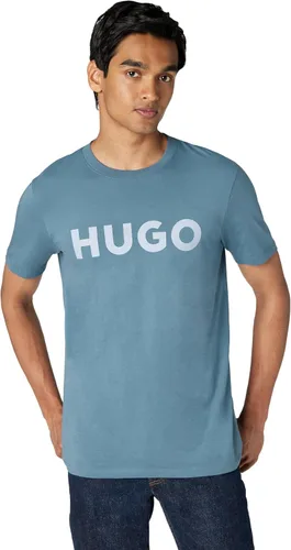 Vista 54 de Hugo Men's Print Logo Short Sleeve T-Shirt Blanco