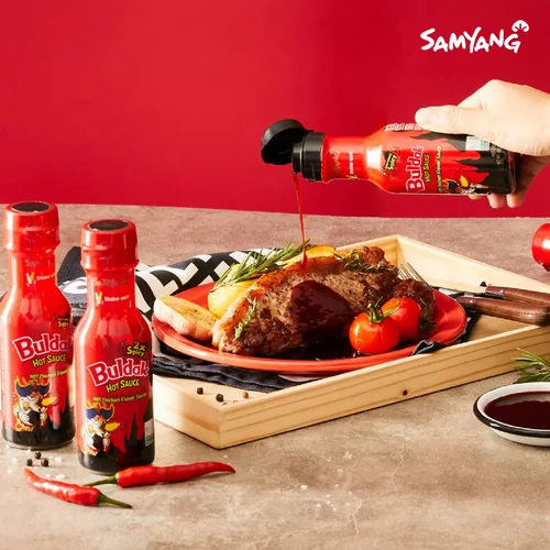 Vista 2 de Samyang 2XBuldak Salsa coreana picante sabor pollo picante 7oz (paquete de 1)