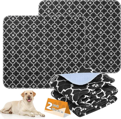 Vista 15 de KOOLTAIL Almohadillas lavables para orina de perros, paquete de 2 almohadillas de entrenamiento súper absorbentes reutilizables impermeables