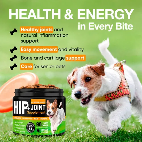 Vista 3 de Suplemento de cadera y articulaciones para perros con glucosamina