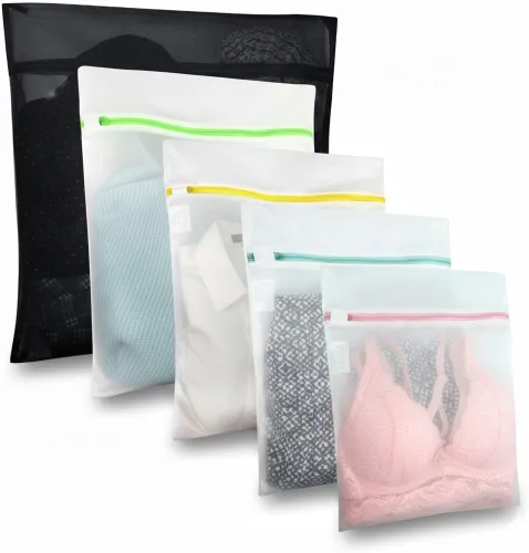 Vista 9 de GOGOODA - 3 bolsas de malla para lavandería, bolsas para lavado de prendas delicadas, lencería, medias
