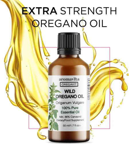 Vista 4 de Oregavit Aceite de orégano griego salvaje 100% puro, 100% puro sin diluir, 86-90% Carvacrol, alta potencia, apoyo inmunológico, a base de plantas
