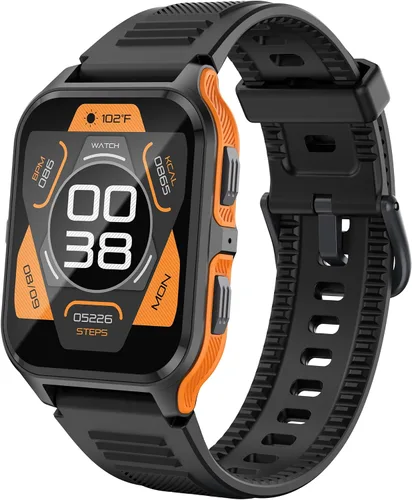Vista 12 de Yihou Reloj inteligente militar resistente para hombres, teléfonos Android, 1.83 pulgadas, reloj inteligente para correr al aire libre