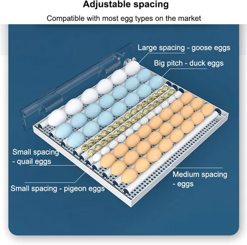 Vista 3 de Fully Automatic Farm Incubator,Poultry Hatcher Automatic Turner Incubator,Intelligent Control Temperature,for Hatching Eggs Farm Breeding Hatching