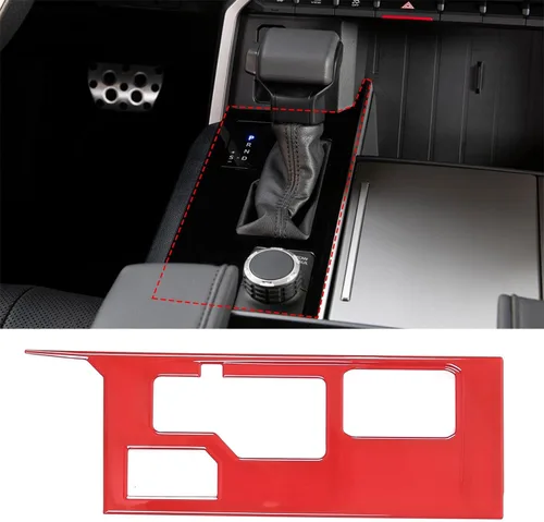 Vista 12 de TOYCIDFG Cubierta del panel de palanca de cambios compatible con Toyota Tundra 2022-2026, accesorios interiores (negro UV)
