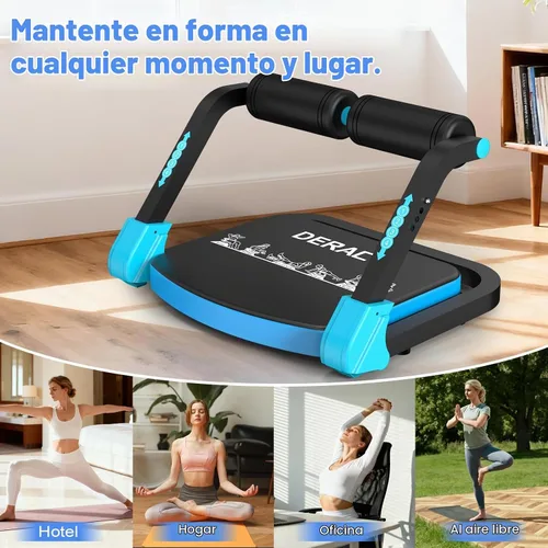Vista 6 de DERACY Equipo de ejercicio para sentarse, máquina de abdominales ajustable, máquina multifuncional para sentarse, equipo de entrenamiento abdominal