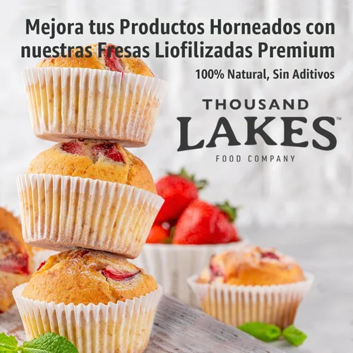Vista 5 de Thousand Lakes – Frutas Deshidratadas Congeladas – Fresas 1.2 onzas Sin Azúcar Añadido Fresas Cortadas al 100%