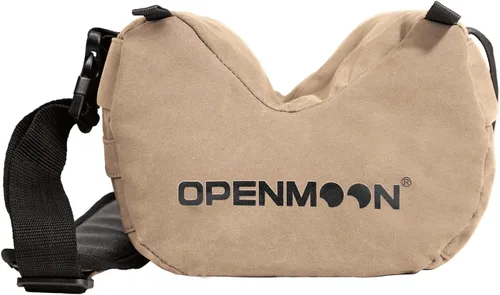 Vista 2 de OPENMOON Alforjas de sillín de soporte para cámara, lona resistente a salpicaduras (marrón, M)