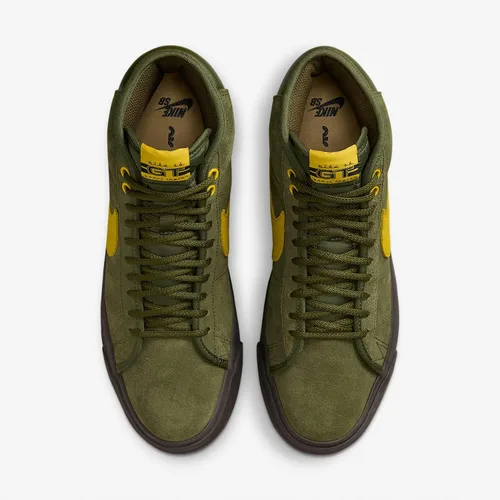 Vista 4 de NIKE SB X ANTIHÉROE BLAZER GT VERDE ROUDO MEDIO / VERDE AMARILLO-RUTO