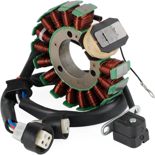 Vista 8 de Estator de bobina Magneto + regulador de voltaje + junta de montaje para Yamaha YFM225 Moto-4 1986-1988, YFM250 Moto-4 1989-1991