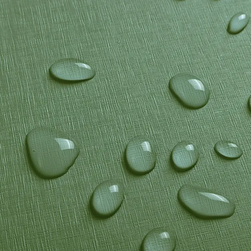 Vista 3 de Safiyya Papel tapiz de 393 x 15.7 pulgadas, papel tapiz verde oscuro para despegar y pegar, textura de lino, papel de contacto impermeable