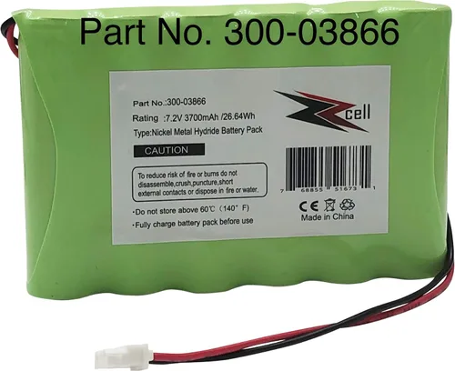 Vista 2 de ZZcell® Batería de alta capacidad compatible con Honeywell Alarm 300-03866, controlador lírico, teclado lírico LCP500-L, LYNXRCHKIT-SHA, OSA214