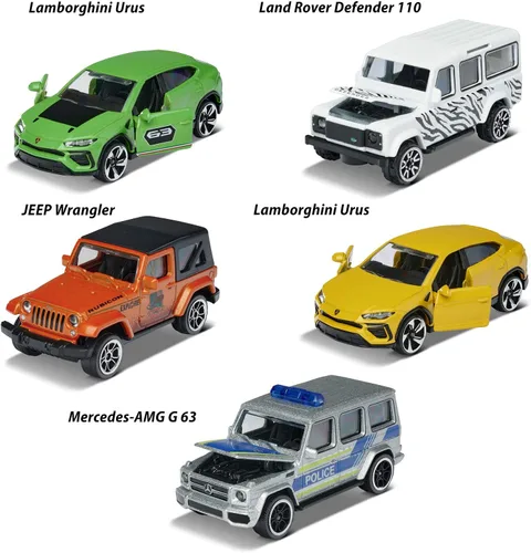 Vista 2 de Majorette SUV Paquete de 5