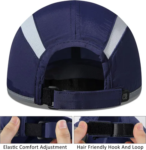 Vista 3 de GADIEMKENSD Sombrero reflectante plegable para exteriores, diseño sin estructura, protección solar UPF 50+, sombreros deportivos para mujeres