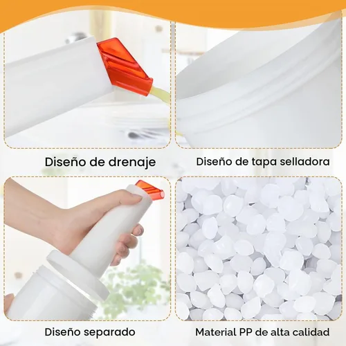 Vista 3 de Chengu Botellas de jugo de frutas de 34 onzas de plástico, colores Colores brillantes