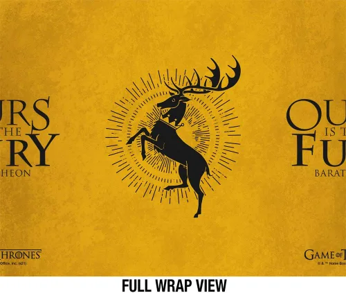 Vista 3 de Game of Thrones OFFICIAL Baratheon Sigil - Botella de agua aislada de 24 onzas, resistente a fugas, acero inoxidable aislado al vacío con tapa