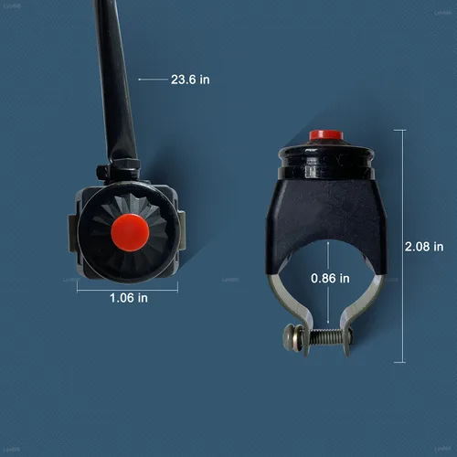 Vista 4 de Interruptor universal de motocicleta manillar motocicleta interruptor de parada botón de bocina 7/8 "0.866 in